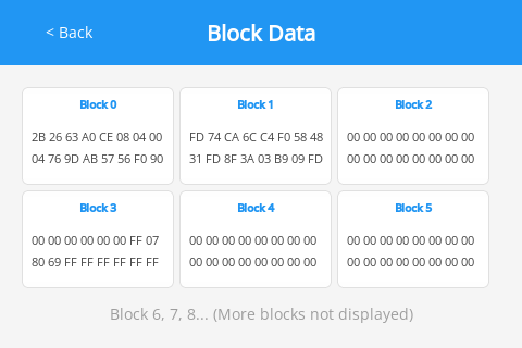 Block Data Page