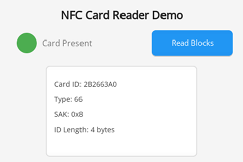 Home Page Card Present