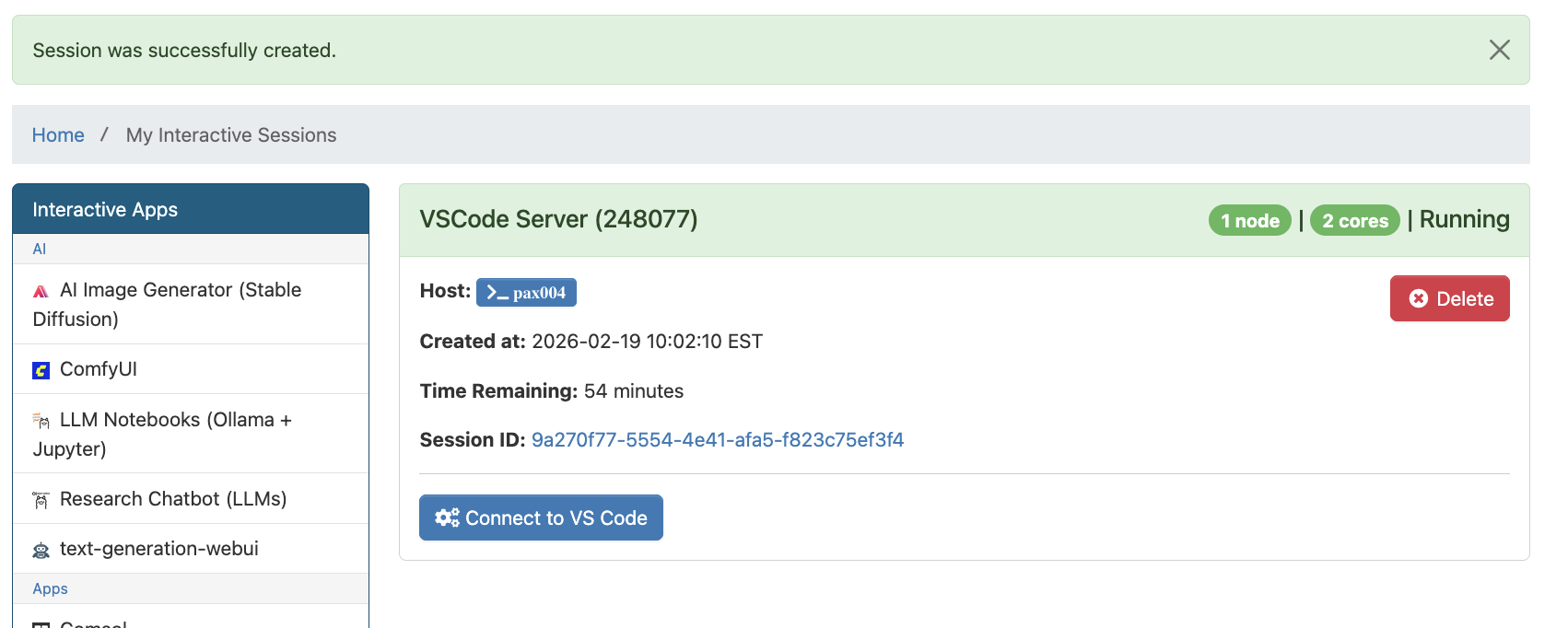 VSCode Server connect