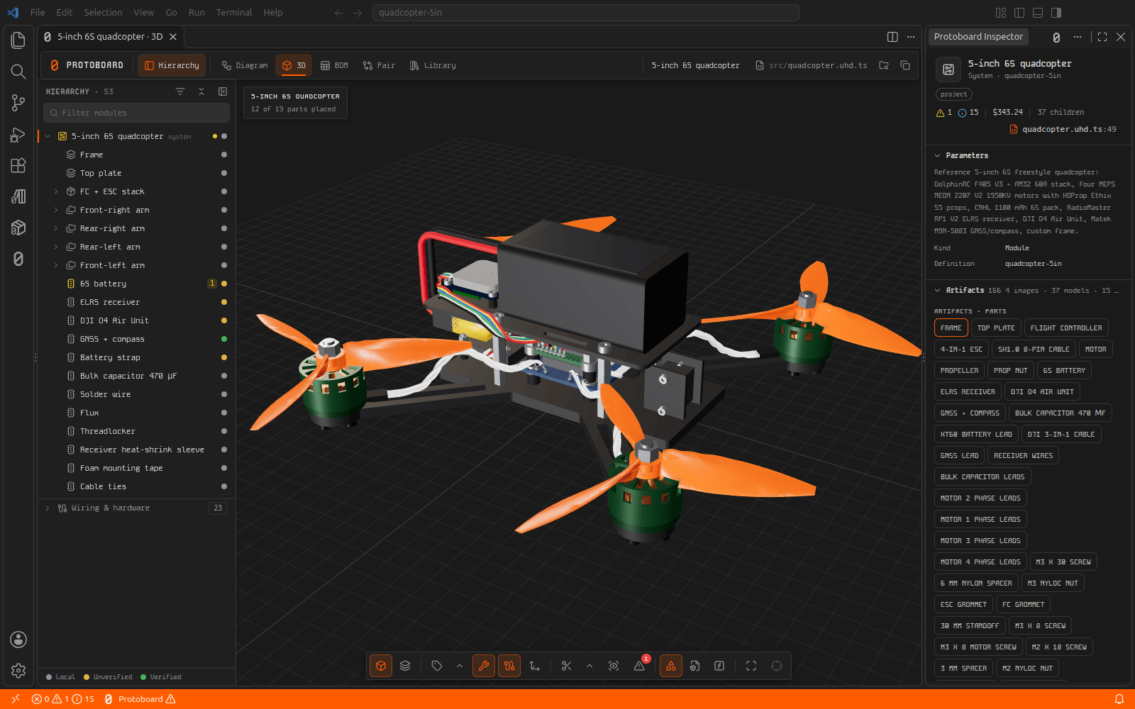 The 3D assembly