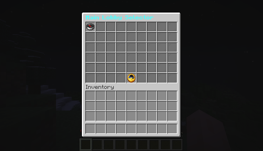 VelocityNavigator Java inventory running in Minecraft