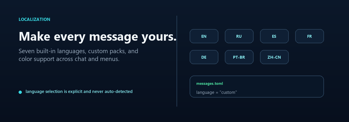VelocityNavigator language support