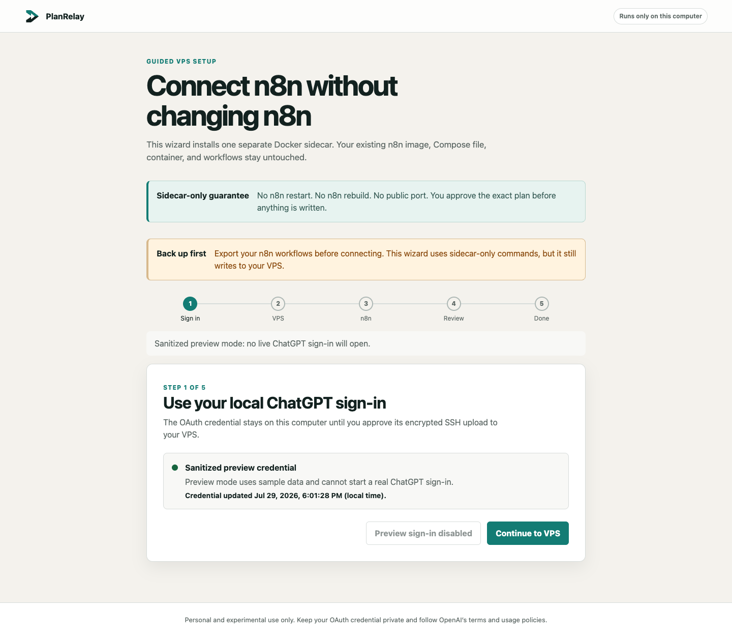 Step 1: local ChatGPT credential found with its update timestamp