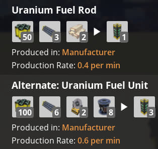 Alt Nuclear recipes rebalance 1