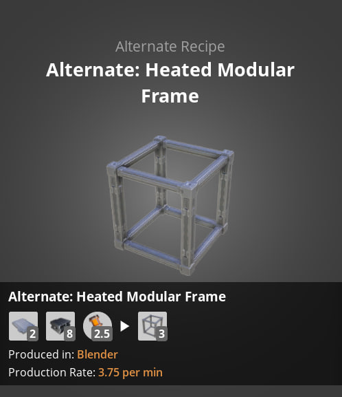 Heated modular frame