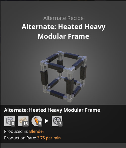 Heated heavy modular frame