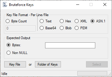 Bruteforce Keys