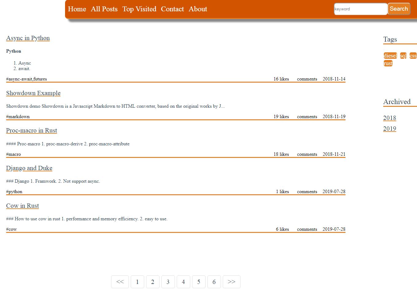 main page