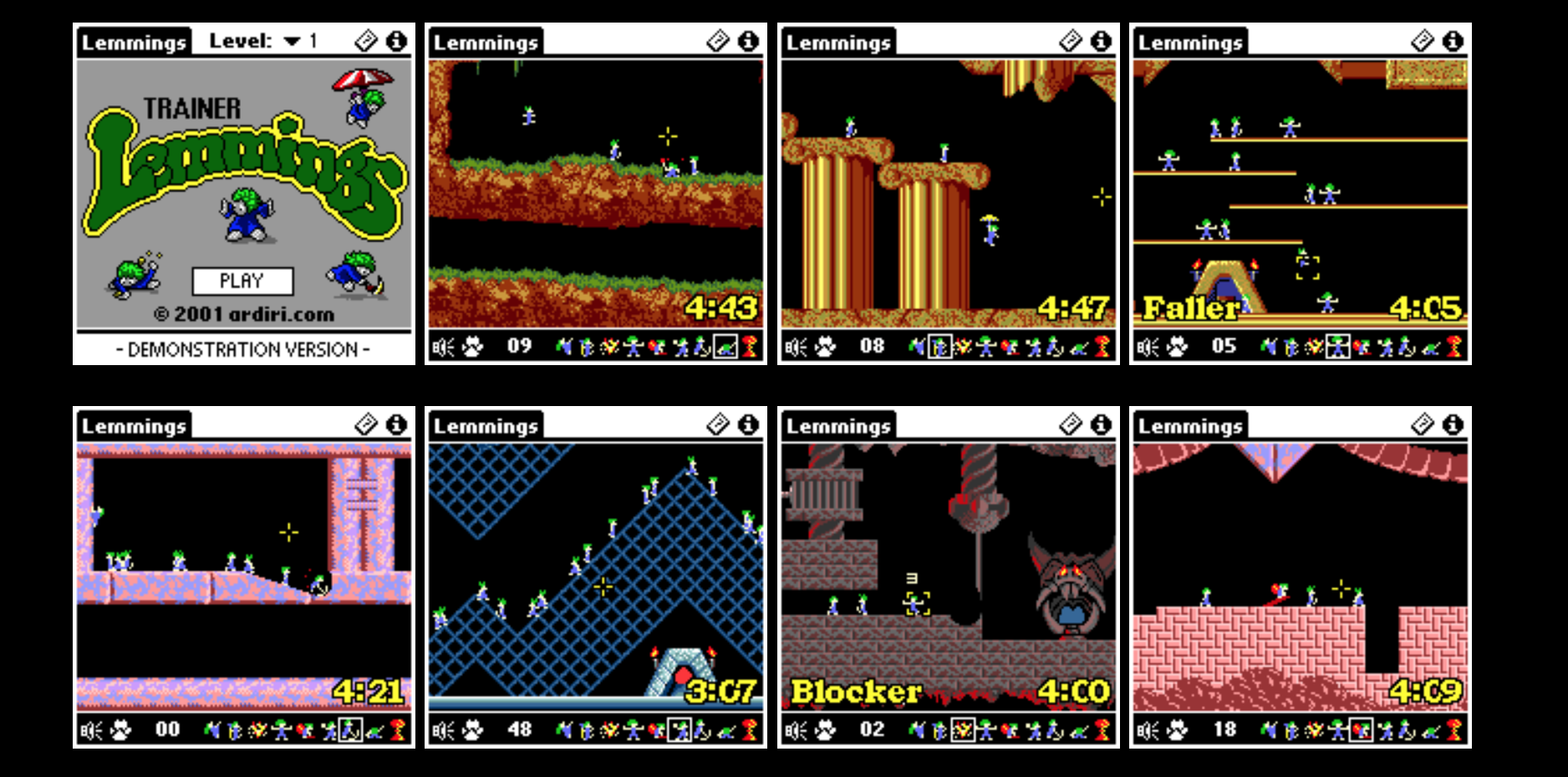 lemmings screenshots