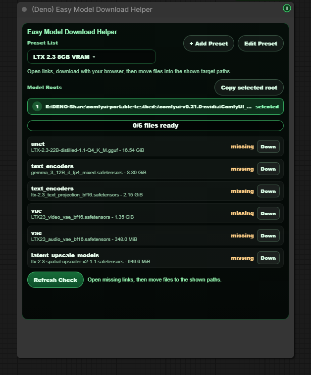 Deno Easy Model Download Helper