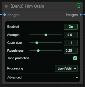 Film Grain controls