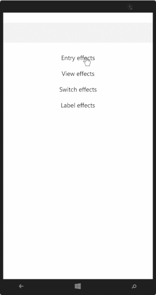 UWP Entry Effects