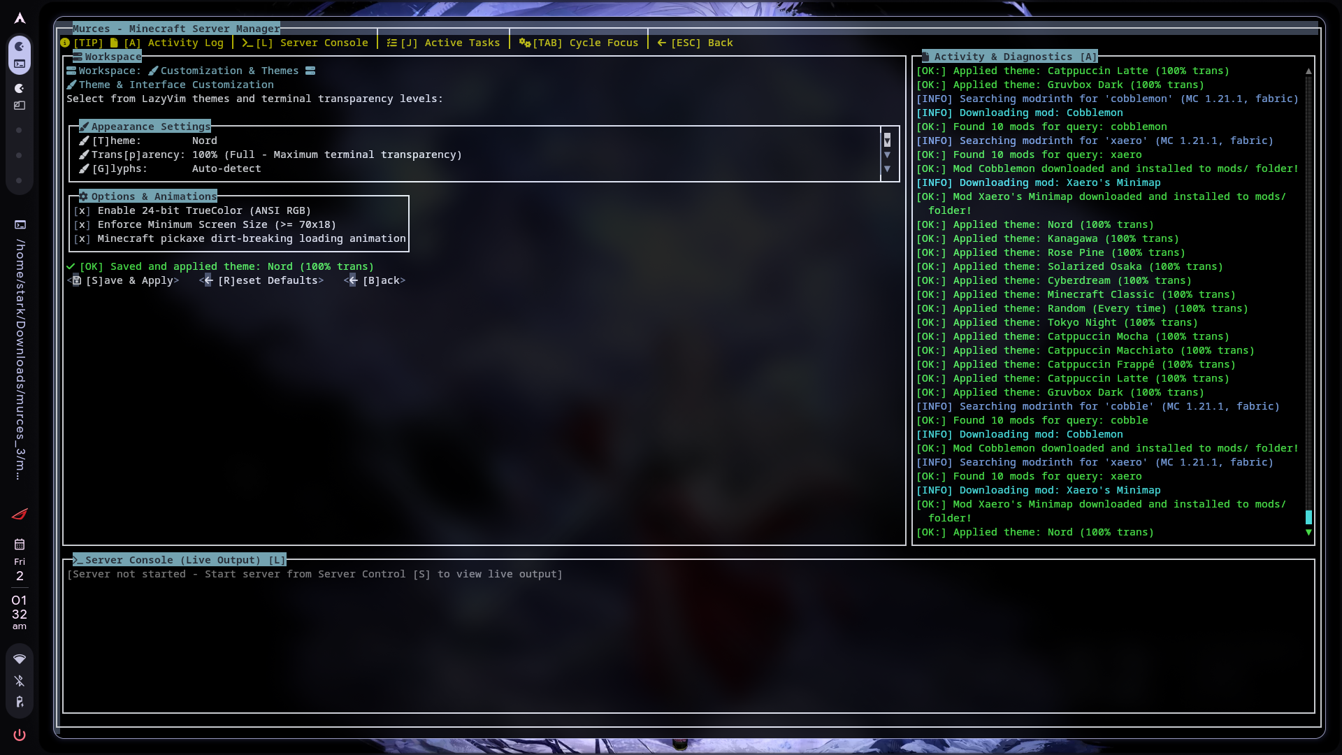 Themes and Customization