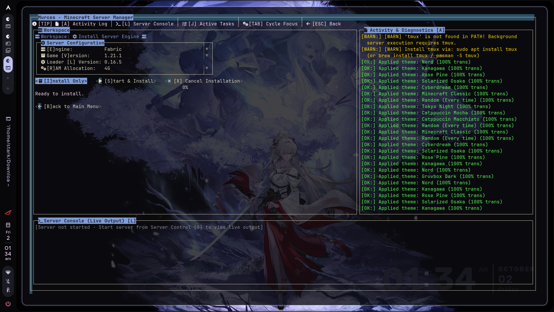 Server Engine Setup