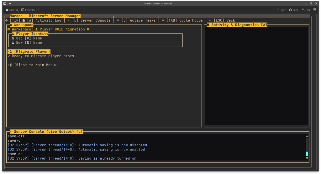 Player UUID Migration Tool
