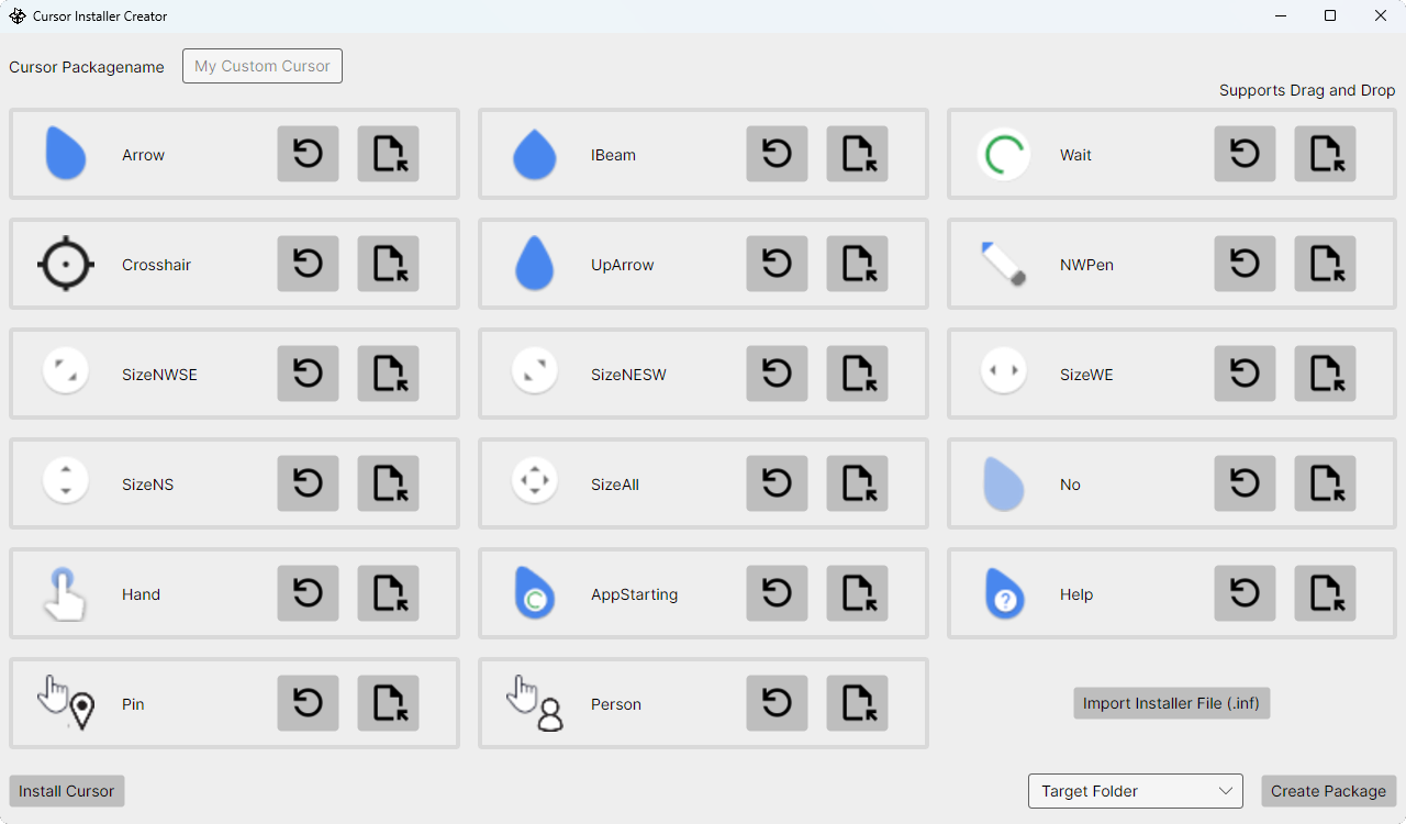 Shows a preview of the Cursor-Installer-Creator