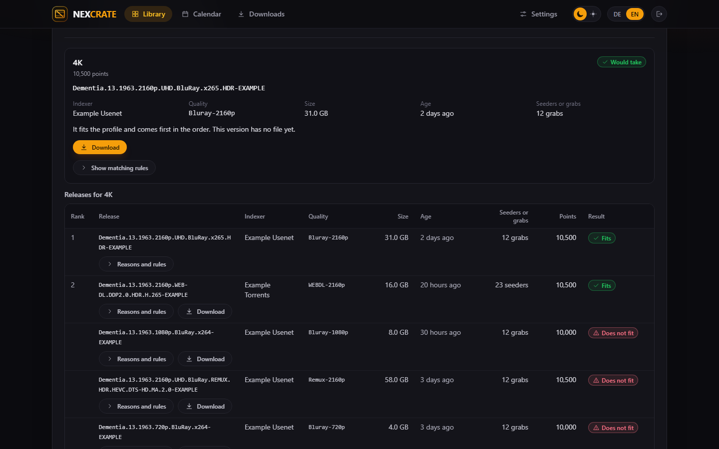 A search: the decision for the 4K version and the releases that fit