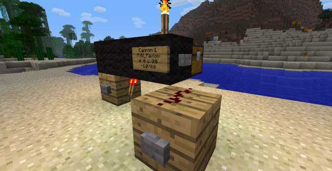 Design of the default wool cannon. Nice looking but breaks easily.