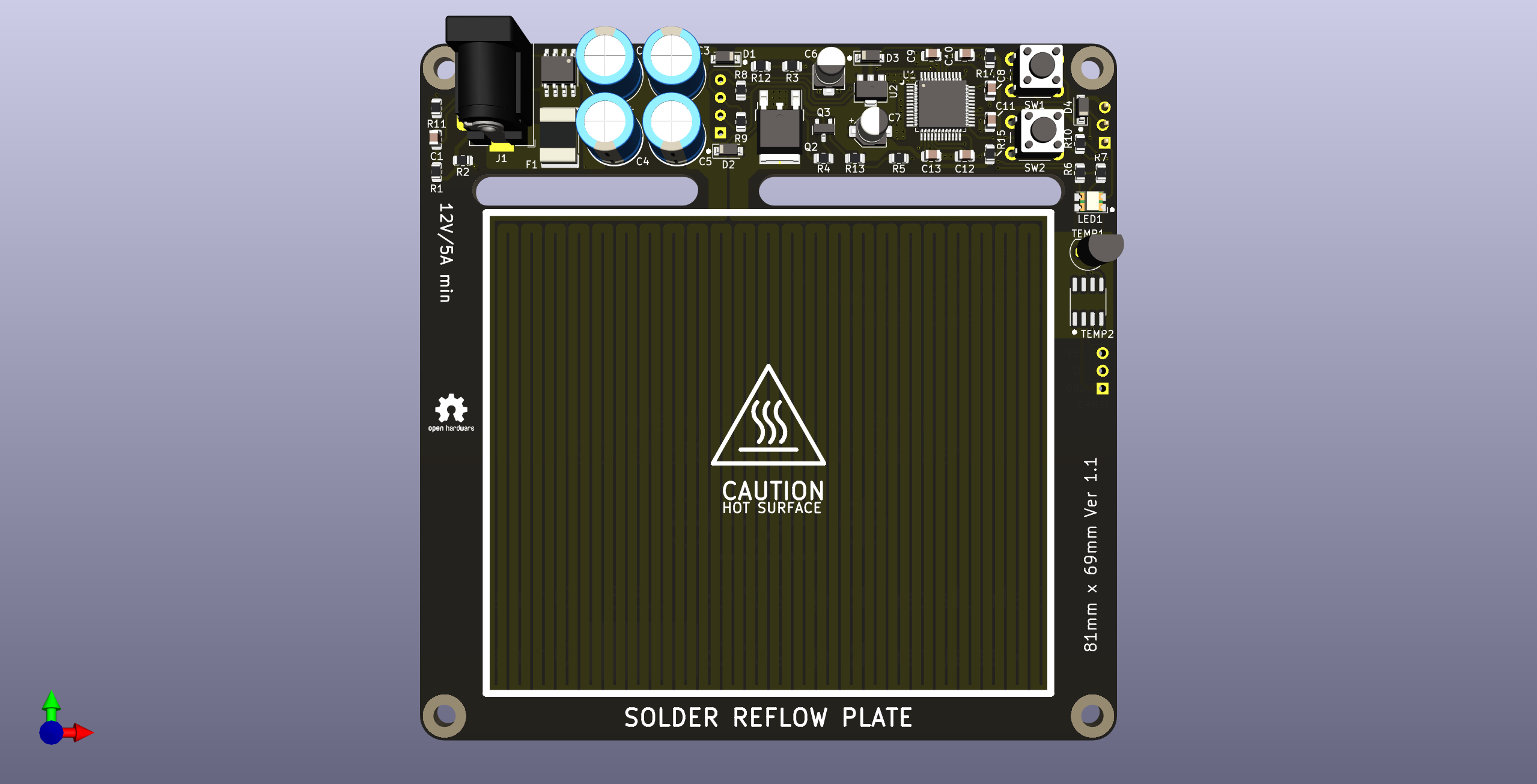PCB-reflow solder heat plate, from the project README