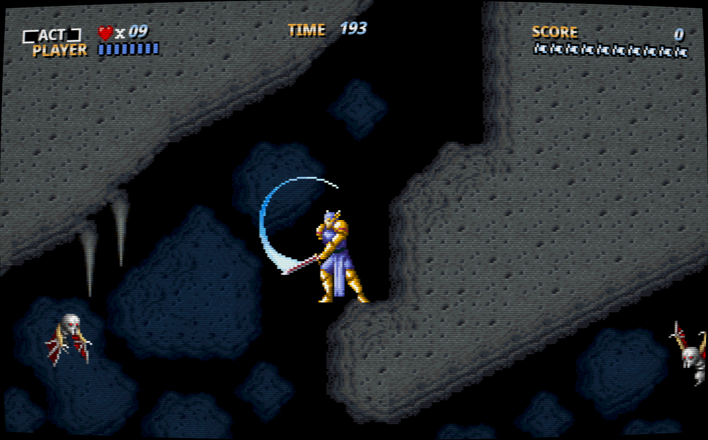 Fillmore Act 2 in widescreen with curved glass, scanlines, and the CRT phosphor mask enabled