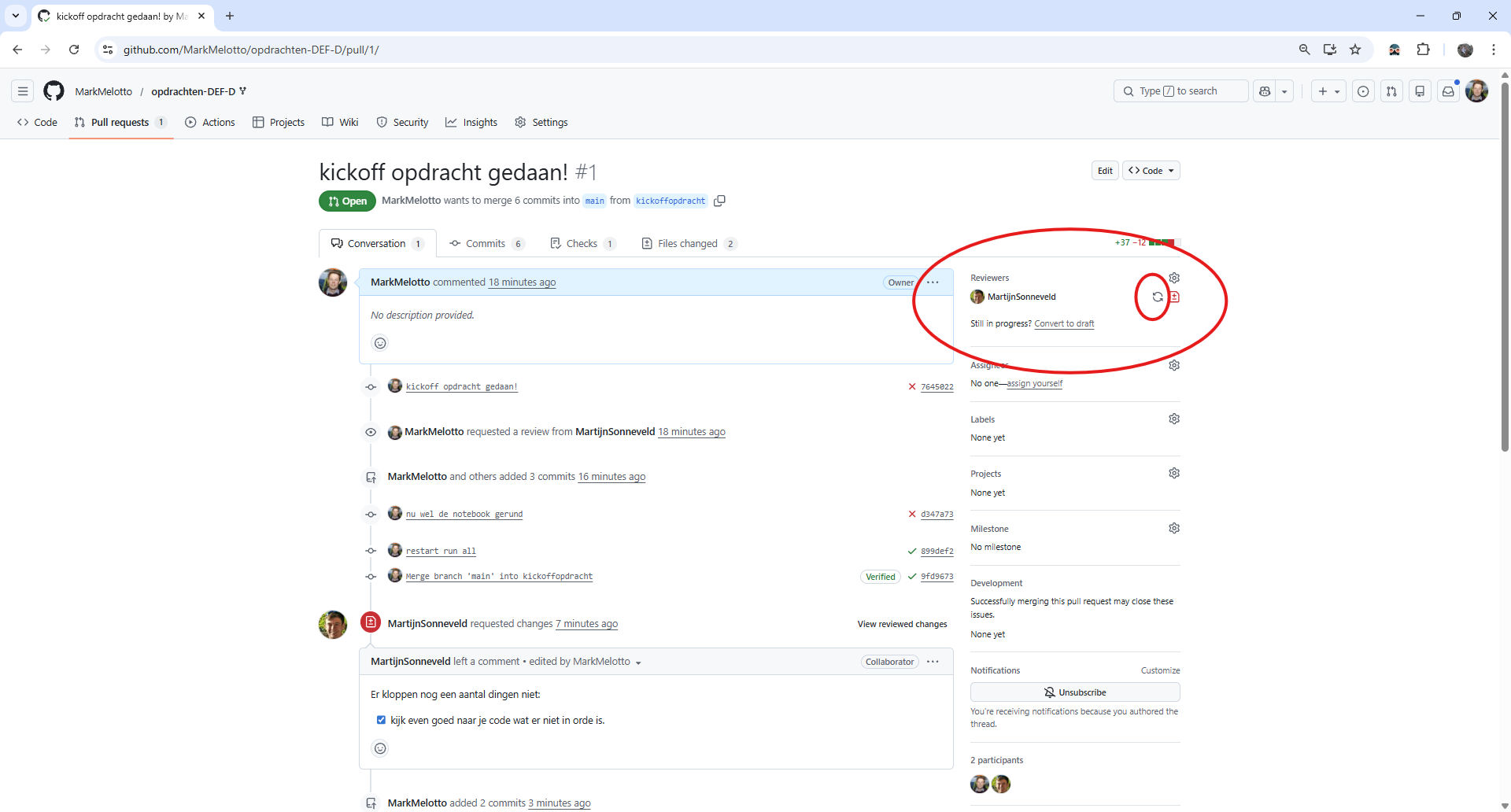 Nieuwe review aanmaken.