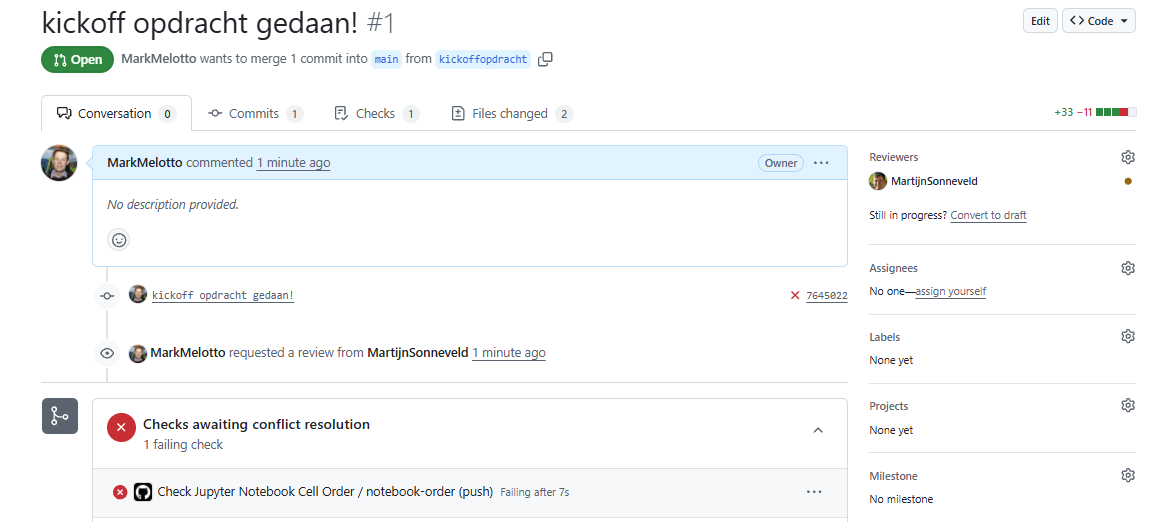 Checks zijn niet goed.