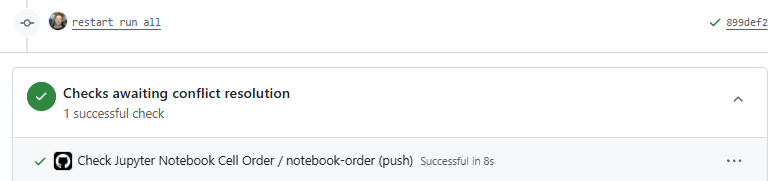 De checks zijn goed.
