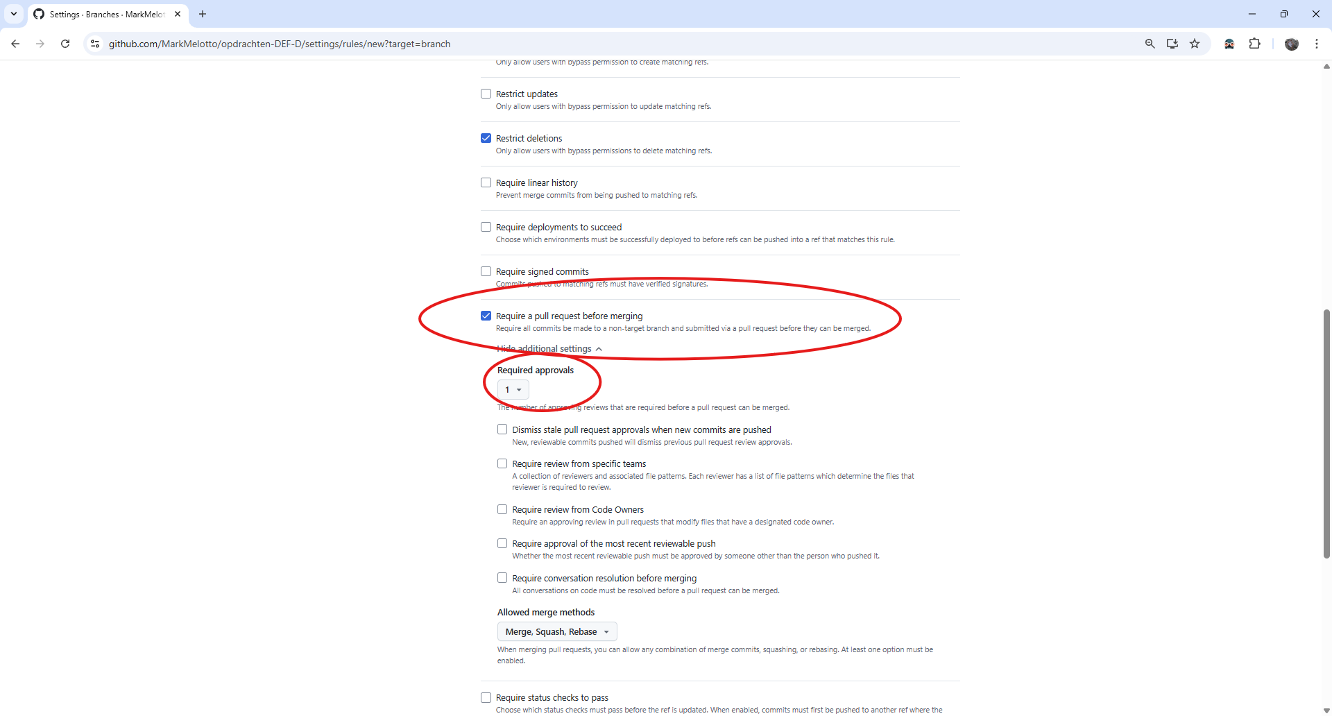 Protecting main settings.