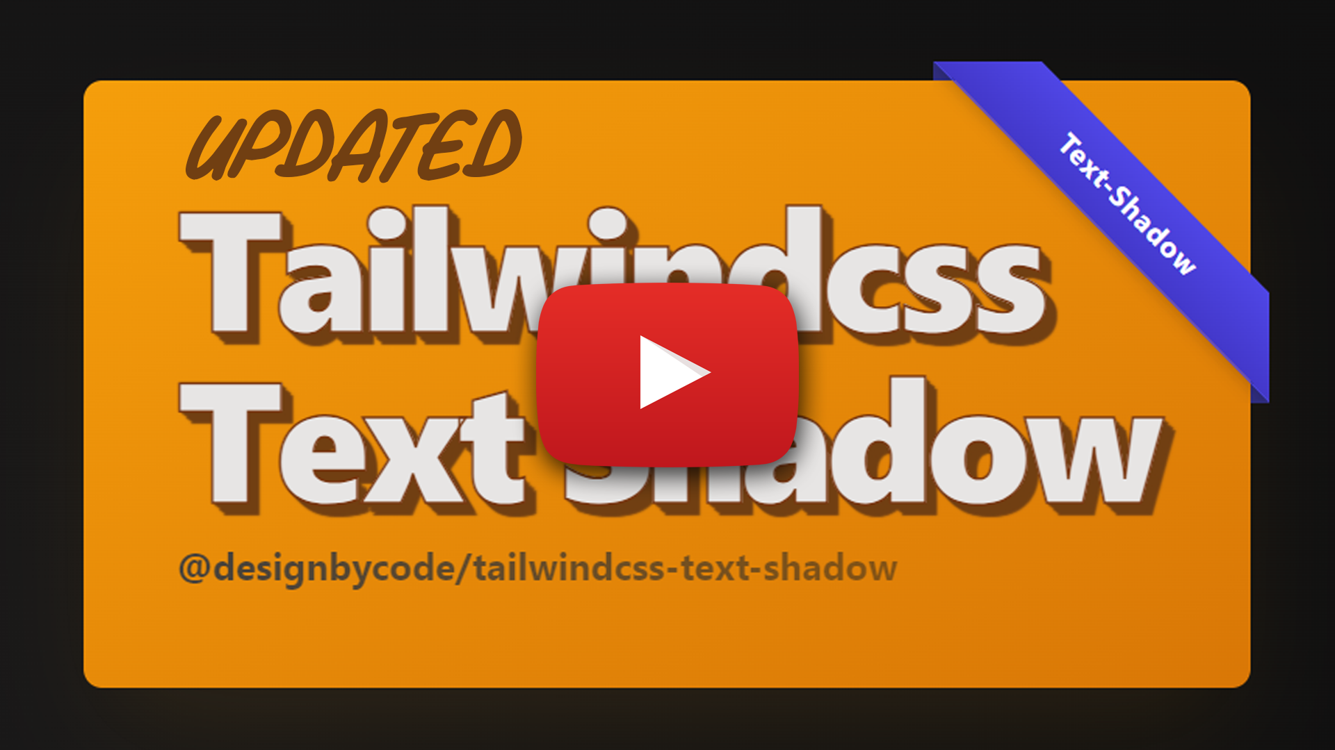 Tailwindcss text-shadow tutorial