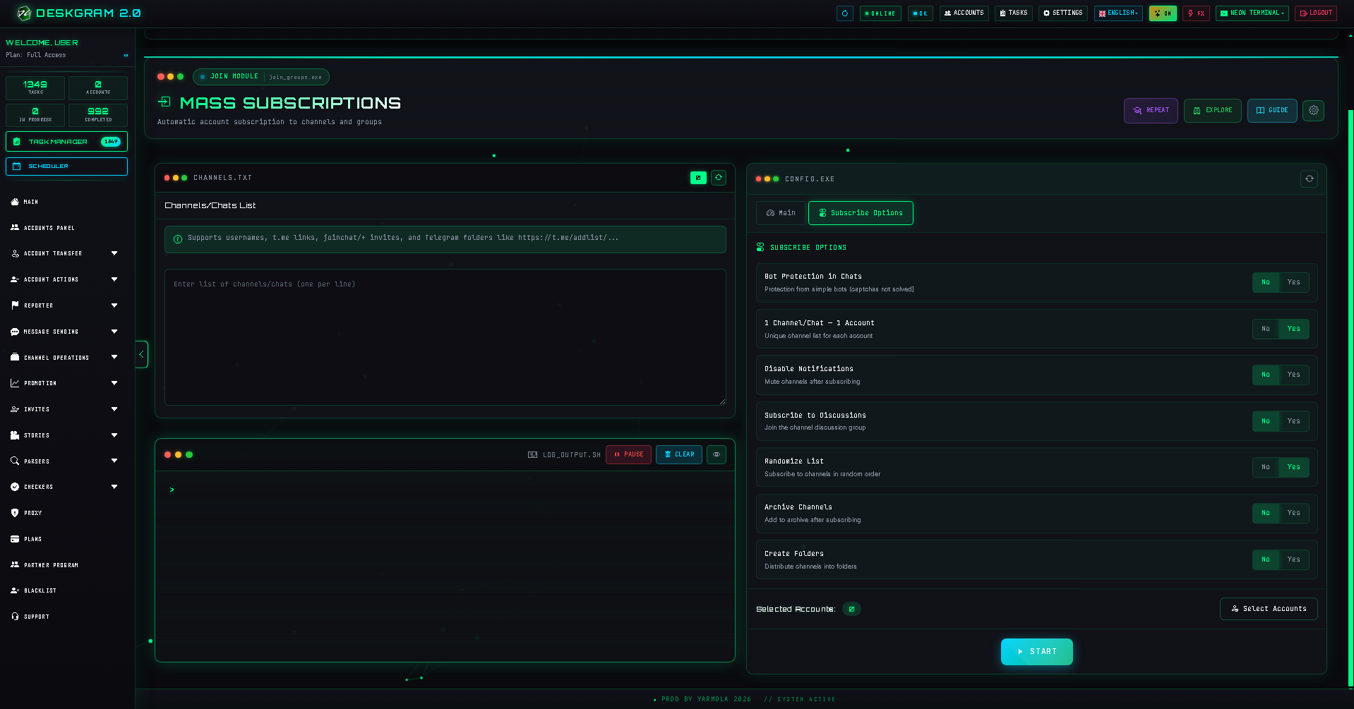 Subscription options