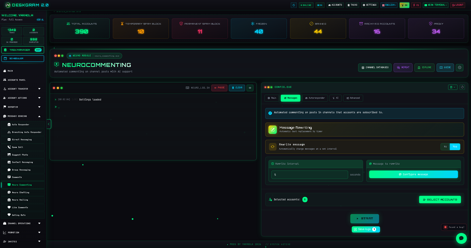 Stats panel