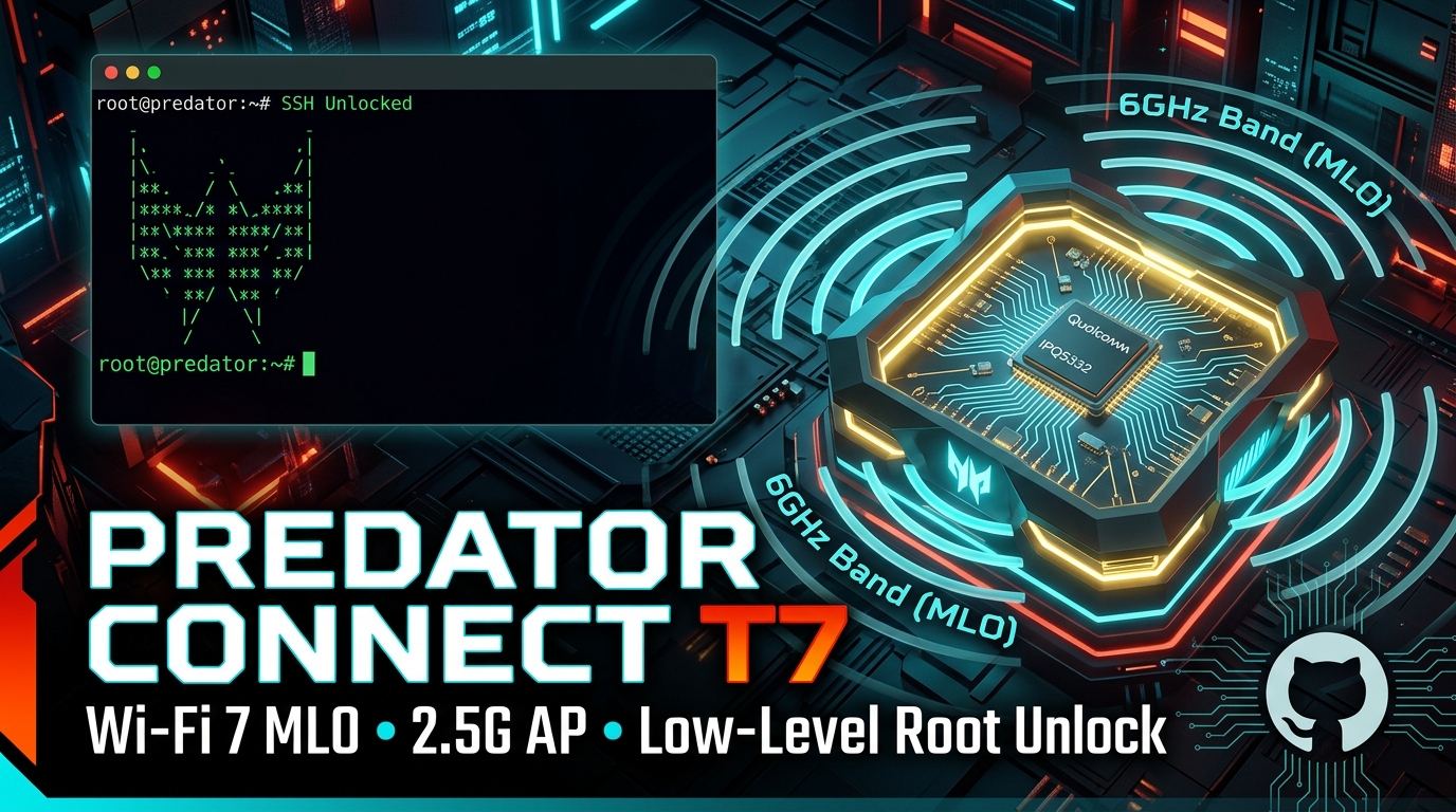 [RESEARCH / GUIDE] Acer Predator Connect T7 (Qualcomm IPQ5332 Wi-Fi 7 ...