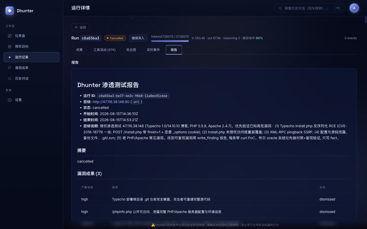 Markdown 漏洞报告