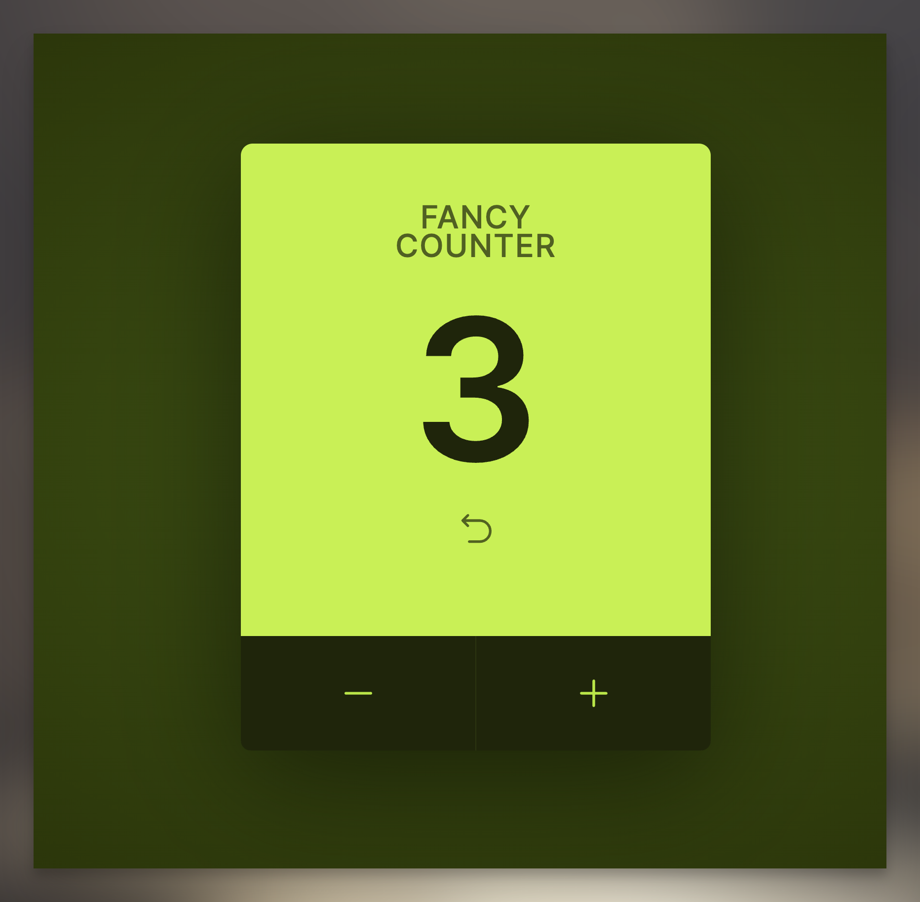 fancy counter