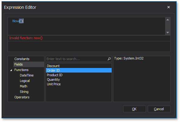 Customize WinForms Expression Editor