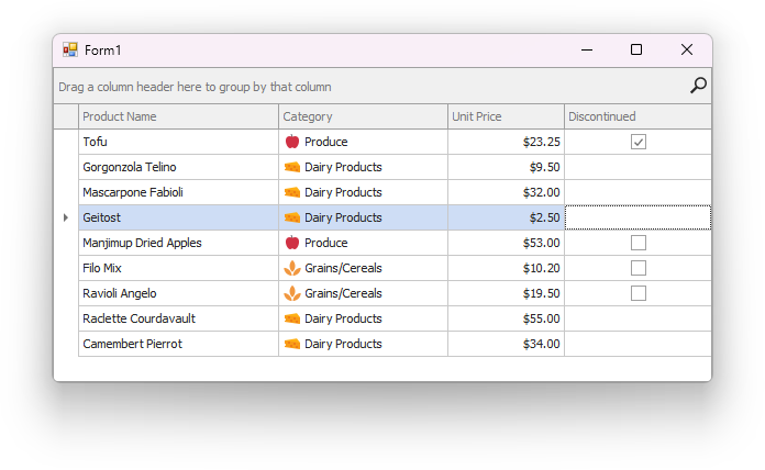 WinForms Data Grid - Hide a check box from certain grid cells