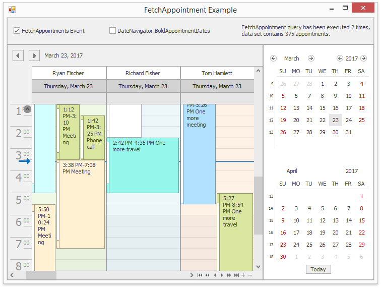 WinForms Scheduler - How to use FetchAppointments event for handling large appointment sets