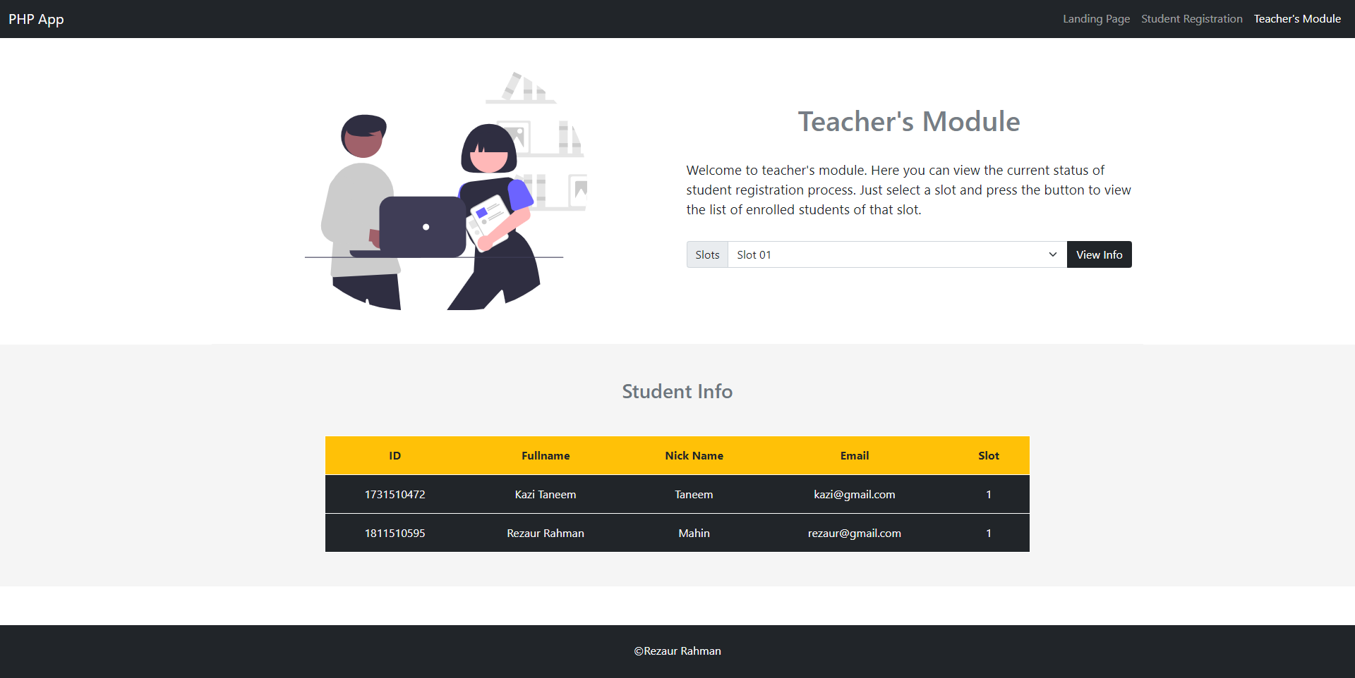 Teachers Module