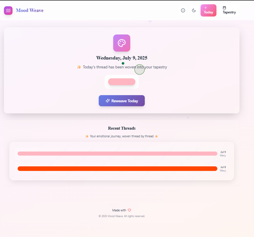 Mood Weave Hero
