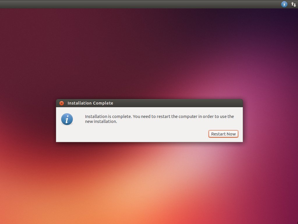 ขั้นตอนการติดตั้ง Ubuntu 13.10 - Completed