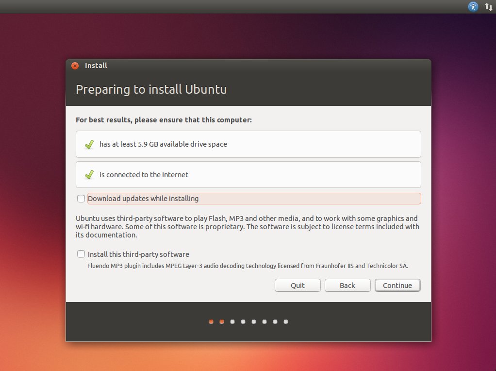 ขั้นตอนการติดตั้ง Ubuntu 13.10 - เช็คระบบ