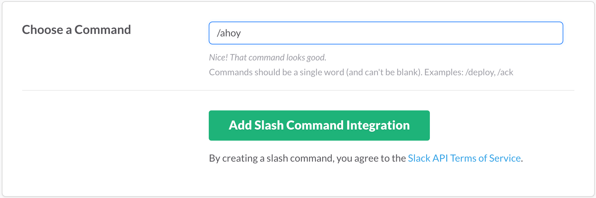 Create Slash Service