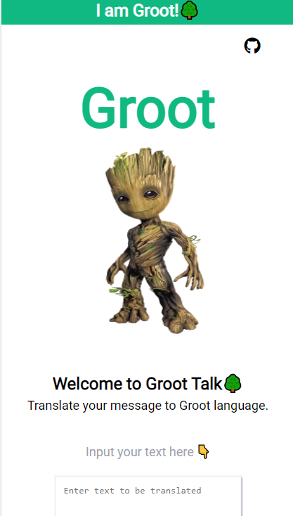 Talk Groot App