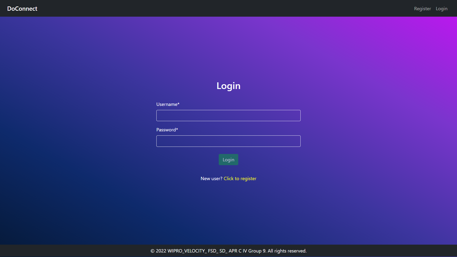 Login Page