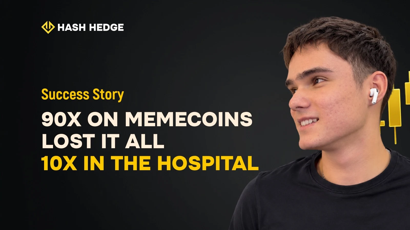 90x on memecoins, losing it all and a 10x from a hospital bed — the story of 18-year-old trader Amir