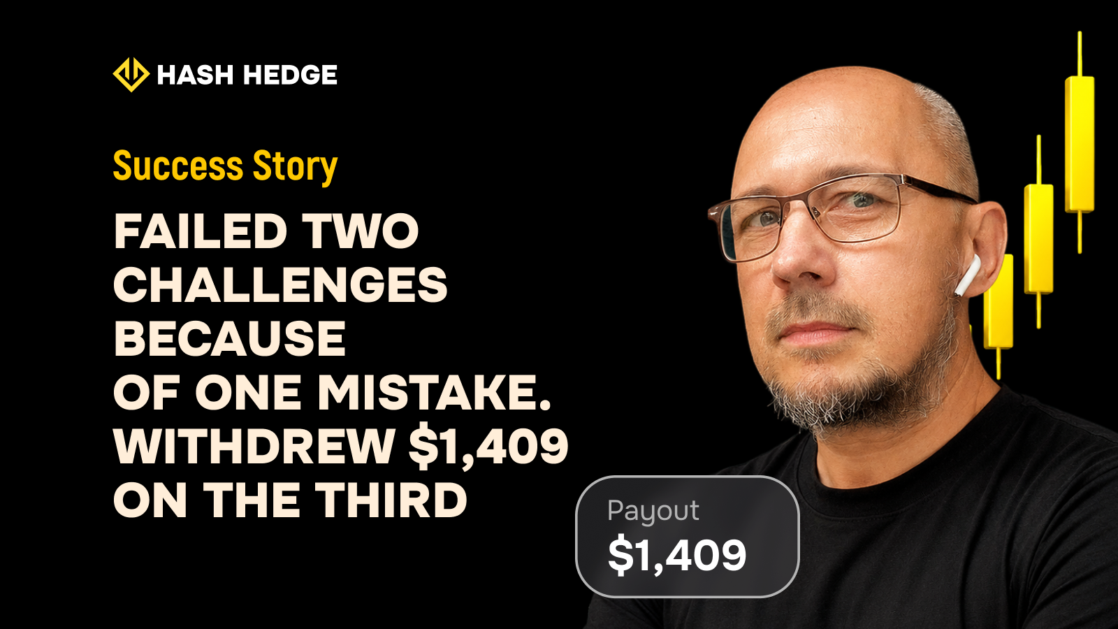 Vladimir — blew two Challenges because of one mistake, withdrew $1,409 on the third