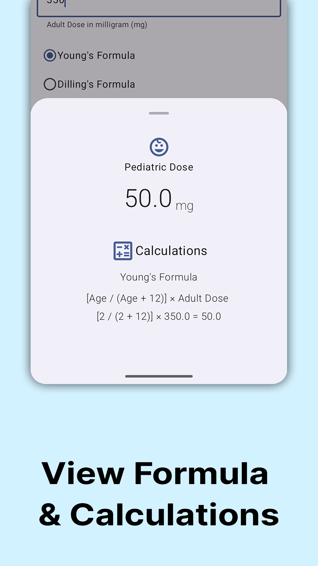 A Paediatric dose calculator