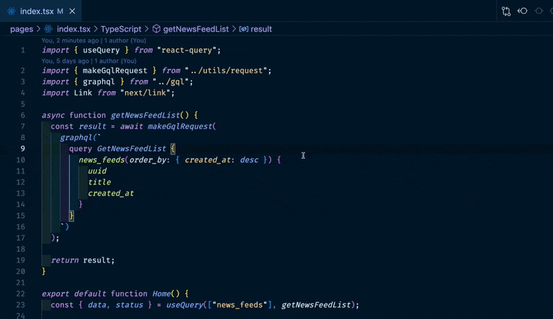 Query parameters are autocompleted and selectable fields are too