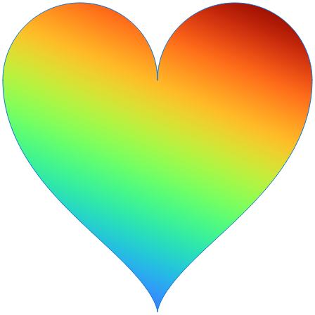 Use merge-curve to stitch two semicircles and a curve into a heart shape.