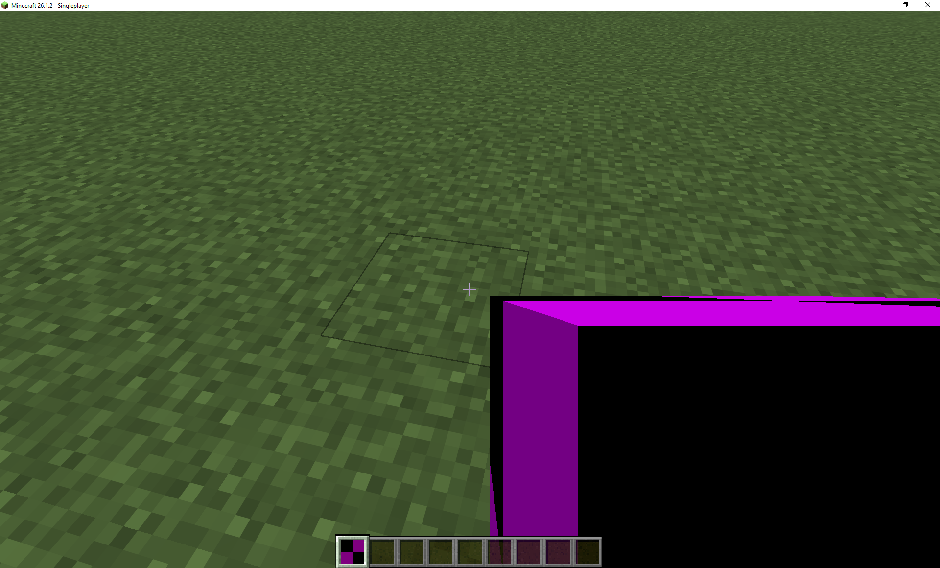 Picture about a purple debug square